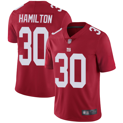 Men New York Giants #30 Antonio Hamilton Red Limited Red Inverted Legend Football NFL Jersey->new york giants->NFL Jersey
